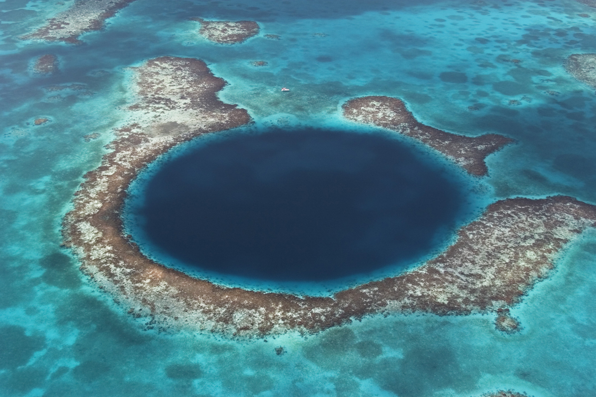 The Blue Hole Natural Monument at Lighthouse Atoll is part of the Belize Barrier Reef Reserve System World Heritage Site and a popular dive site. All web usage, social media, press release and print. Worldwide 5 years. No 3rd party usage without explicitly mentioning WWF. No merchandising use.
