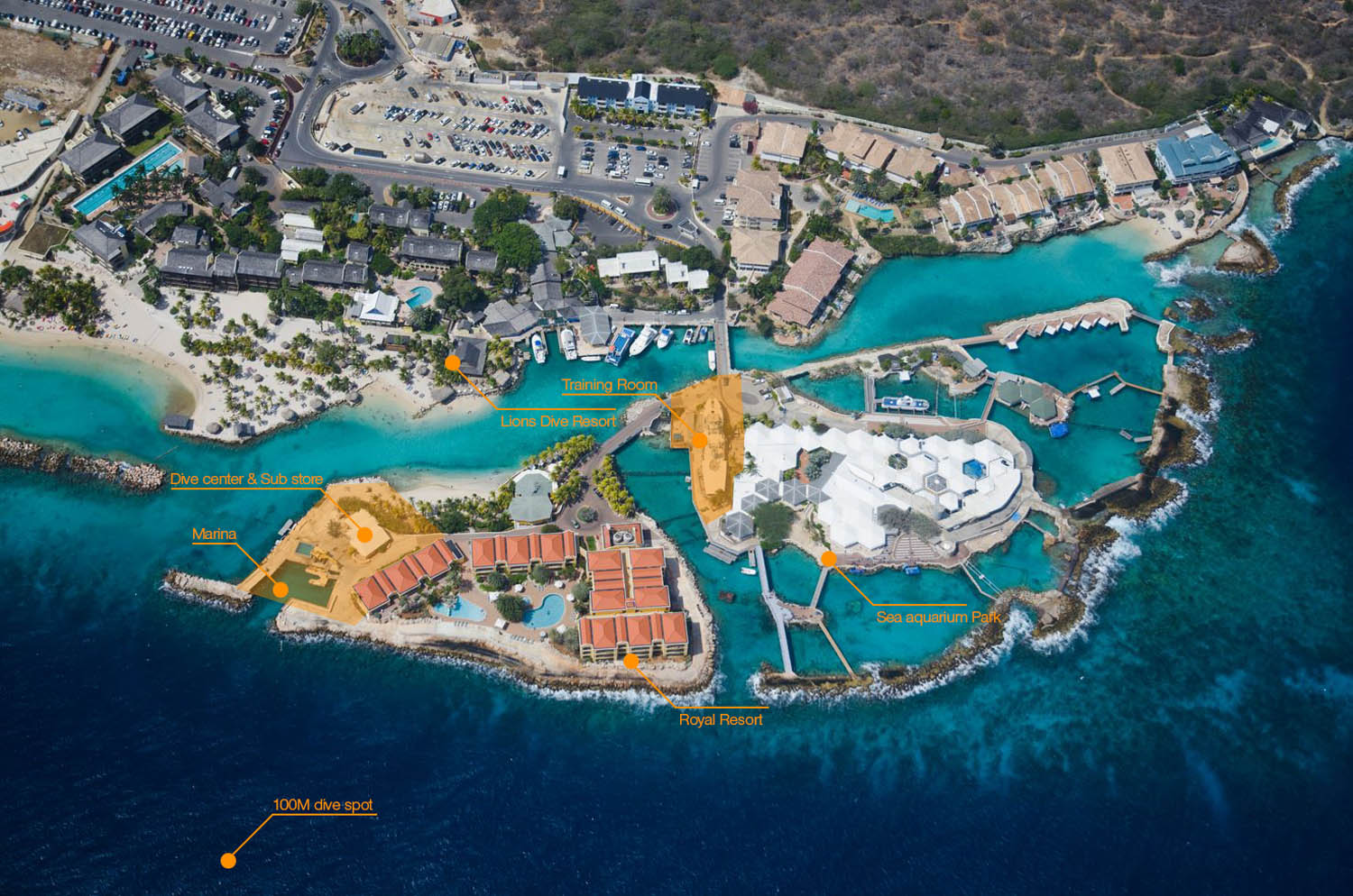 Sub Center Curaçao - Aerial View