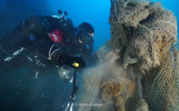Ghost Diving ruimt netten bij Lampedusa