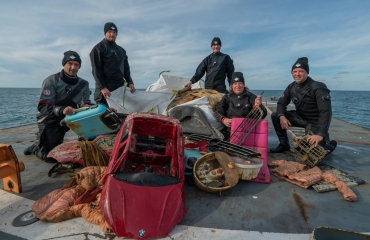 Expeditie Borkumse Stenen 2019 - 2500 kilo afval geborgen