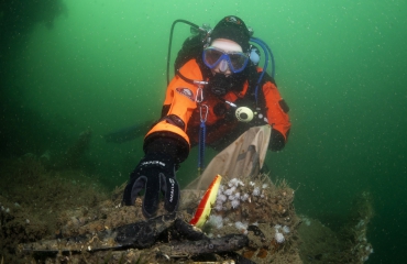 Expeditie Duik de Noordzee schoon - veel vistuig opgeruimd en twee nieuwe soorten